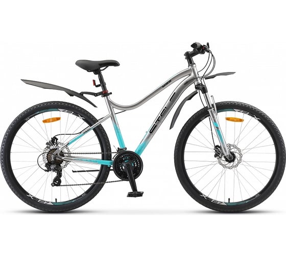 Велосипед STELS Miss-7100 D 27.5" V010, размер рамы 16", хром LU084756 1
