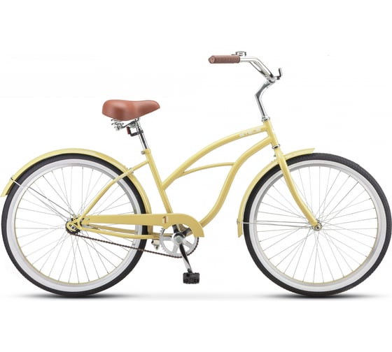 Велосипед STELS Navigator-110 Lady 26" 1-sp V010, размер рамы 17", жёлтый песок LU081799 1