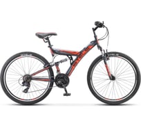 Велосипед STELS Focus V 26" 18-sp V030, размер рамы 18", чёрный/красный LU073821