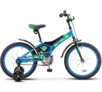 Детский велосипед STELS Jet 14" Z010, размер рамы 8.5", голубой/зелёный LU085916