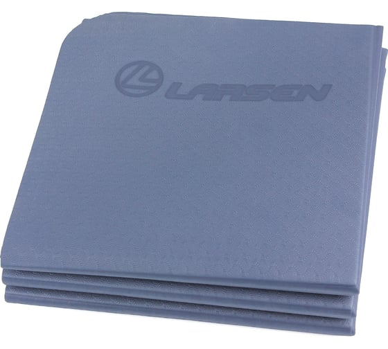 Коврик для йоги и фитнеса складной Larsen TPE 183х61х0.5 см, синий 4690222183825