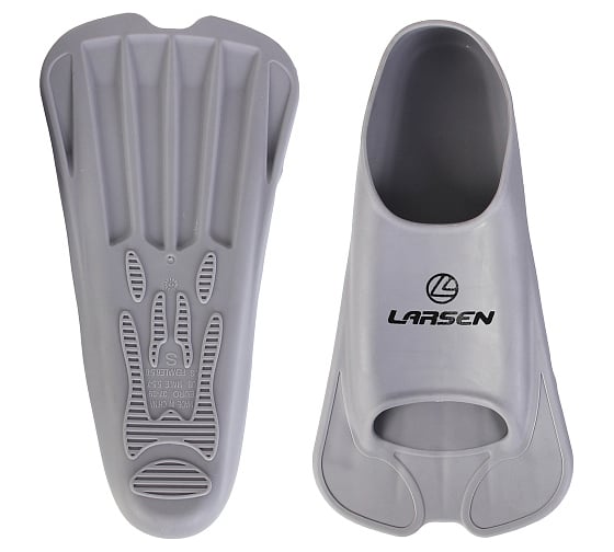 Ласты укороченные Larsen F627 серый, XL(44-45) 4690222182224 1