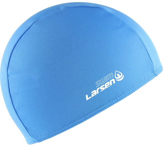 Шапочка плавательная Larsen 3220D полиэстер, синий, р21х17см 4690222034639