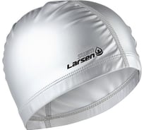Шапочка плавательная Larsen 7530 эластан, серебро 4690222164640