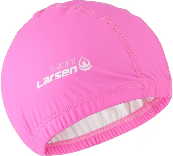 Шапочка плавательная Larsen Swim PU100 розовая 4690222181050
