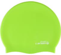 Шапочка плавательная Larsen Swim SC15 Lime Metallic 4690222182170