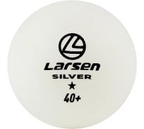 Шарики для настольного тенниса Larsen 8331 Silver 1 Star 6 шт, ABS пластик, белые 4690222180879