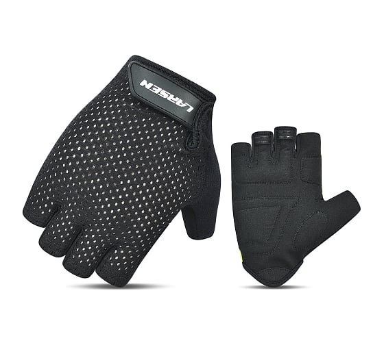 Перчатки для фитнеса Larsen 02-21 Black/Black 4690222176957