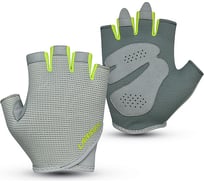 Перчатки для фитнеса Larsen 04-22 Grey/Lime 4690222180497
