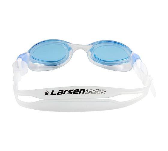 Очки плавательные Larsen S1201 голубой (пвх+поликарбонат) 4690222128871