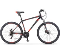 Велосипед STELS Navigator-700 D 27.5" F010, размер рамы 17.5", чёрный/красный LU084385