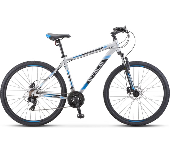 Велосипед STELS Navigator-900 D 29" F010, размер рамы 19", серебристый/синий LU084389