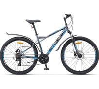 Велосипед STELS Navigator-710 D 27.5" V010, размер рамы 18", серый/чёрный/серебристый LU084140