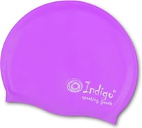 Силиконовая шапочка для плавания INDIGO, однотонная, цикламеновый 112 SC