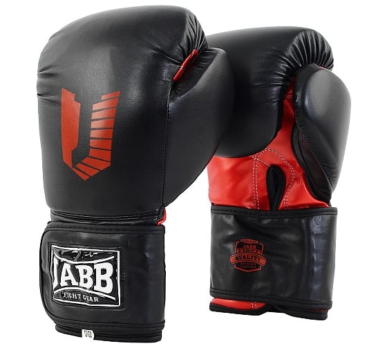 Перчатки боксерские (иск.кожа) Jabb JE-4081/US Ring черный, 14ун. 4690222165623