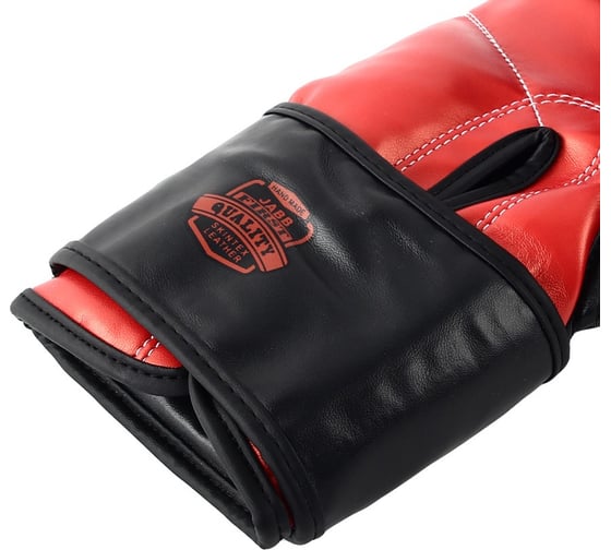 Перчатки боксерские (иск.кожа) Jabb JE-4081/US Ring черный, 14ун. 4690222165623