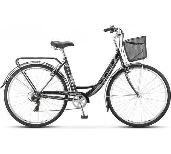 Велосипед STELS Navigator-395 28" Z010, размер 20", чёрный LU074636