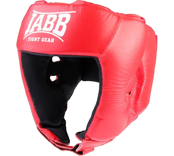 Шлем боксерский (нат.кожа) Jabb JE-2004 красный, XL 4690222120769