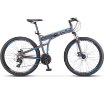 Велосипед STELS Pilot-970 MD 26" V021, рама 17.5", серый/синий LU072796