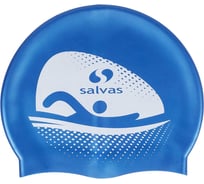 Шапочка для плавания Комус SALVAS Cap, FA065/B силикон, синий 2009704