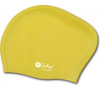 Силиконовая шапочка для плавания INDIGO, длинные волосы, желтый 806 SC