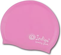 Силиконовая шапочка для плавания INDIGO, однотонная, розовый 105 SC