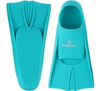 Ласты укороченные силиконовые Larsen 6975 бирюзовый 4690222183887