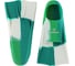 Ласты укороченные силиконовые Larsen F635 Green White 4690222183610 1
