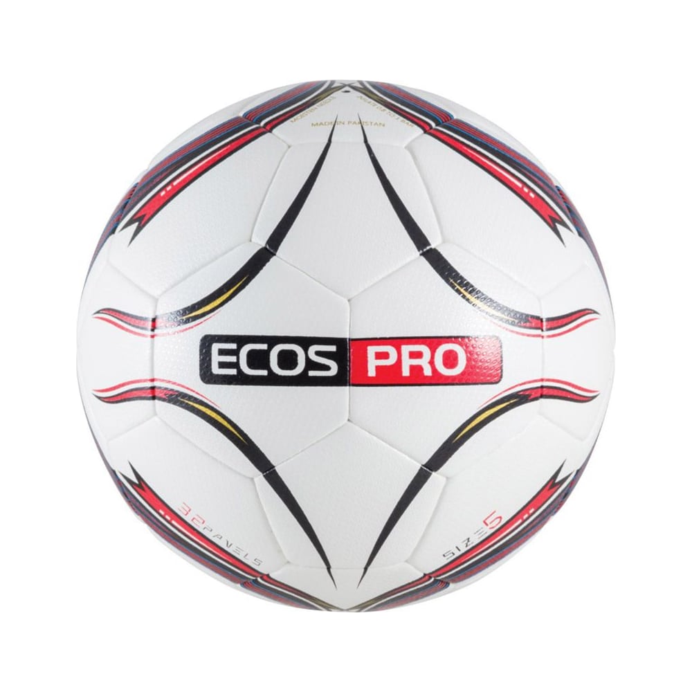 Футбольный мяч Ecos Pro Hybrid Embossed, р. №5, красный 003997 ...