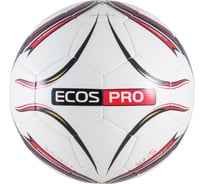 Футбольный мяч Ecos Pro Hybrid Embossed, р. №5, красный 003997