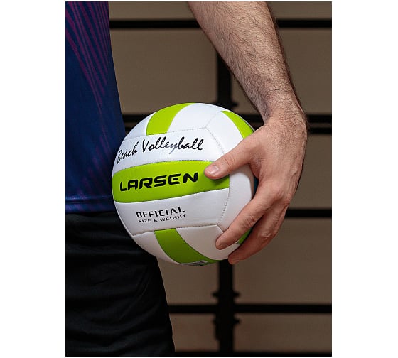 Мяч волейбольный Larsen пляжный Beach Volleyball Green 4690222160390