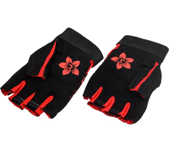 Перчатки для фитнеса Ecos 5106-RL черный/красный, р. L 002367