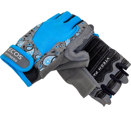 Перчатки для фитнеса Ecos женские, голубые, р. M SB-16-1735 005320