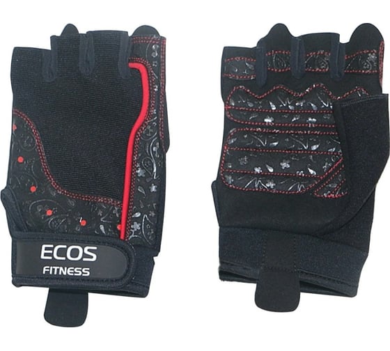 Перчатки для фитнеса Ecos женские, черные, р. XL SB-16-1736 005318 1