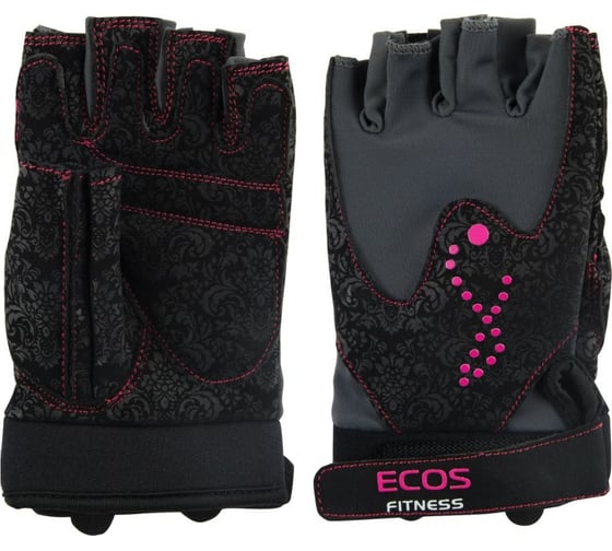 Перчатки для фитнеса Ecos женские, черные, р. L SB-16-1744 005313