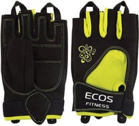 Перчатки для фитнеса Ecos женские, желто-черные, р. M SB-16-1728 005324