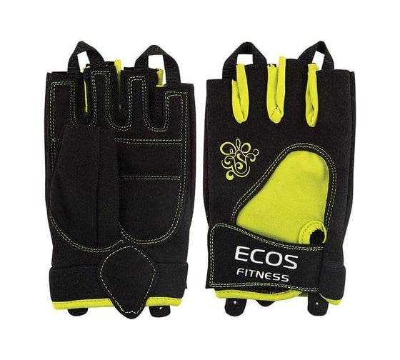 Перчатки для фитнеса Ecos женские, желто-черные, р. M SB-16-1728 005324