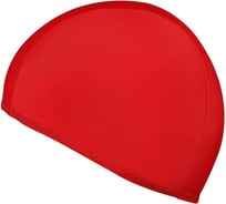 Шапочка для плавания INDIGO, ткань LUCRA SM, однотонная SM-091 красный