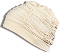 Женская шапочка для плавания INDIGO, ткань LUCRA SM, с драпировкой SM-092 бежевый
