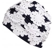 Женская шапочка для плавания INDIGO, ткань LUCRA SM, с драпировкой SM-092 мультицвет