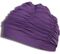 Женская шапочка для плавания INDIGO, ткань LUCRA SM, с драпировкой SM-092 фиолетовый