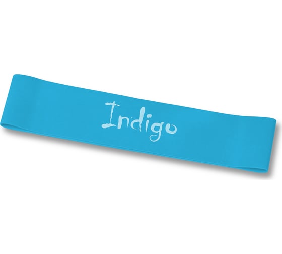 Эспандер-лента INDIGO HEAVY, латекс, 7-12 кг, 46х5х0.09 см 6004-3 HKRB бирюзовый 1