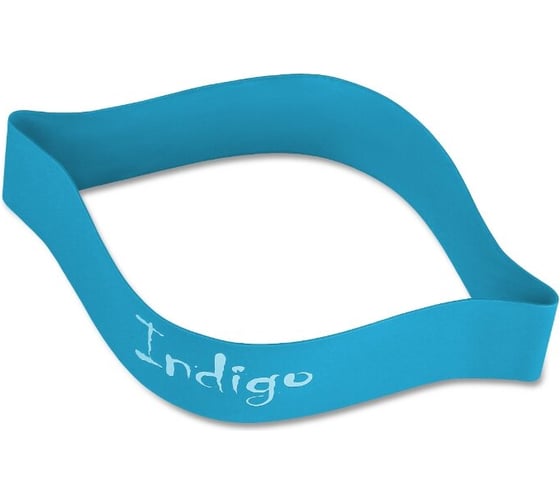 Эспандер-лента INDIGO HEAVY, латекс, 7-12 кг, 46х5х0.09 см 6004-3 HKRB бирюзовый