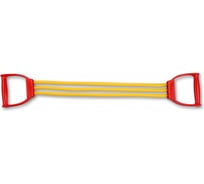 Плечевой эспандер INDIGO LATEX LIGHT, 6-18 кг, 3 жгута SM-073 70 желтый