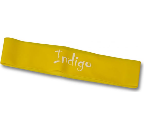 Эспандер-лента INDIGO LIGHT, латекс, 2-5 кг, 46х5х0.035 см 6004-1 HKRB желтый