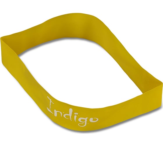 Эспандер-лента INDIGO LIGHT, латекс, 2-5 кг, 46х5х0.035 см 6004-1 HKRB желтый