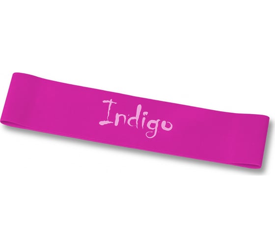 Эспандер-лента INDIGO MEDIUM, латекс, 2-7 кг, 46х5х0.05 см 6004-2 HKRB цикламеновый