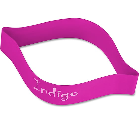 Эспандер-лента INDIGO MEDIUM, латекс, 2-7 кг, 46х5х0.05 см 6004-2 HKRB цикламеновый