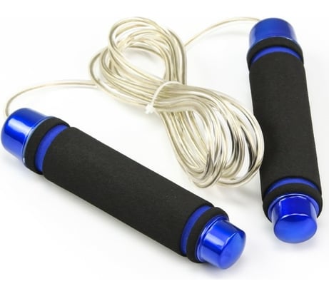 Скакалка с утяжелителями BRADEX синяя SF 0457