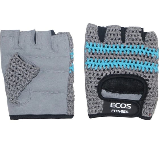 Перчатки для фитнеса Ecos мужские, серо-голубые, р. M SB-16-1954 005293 1